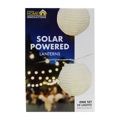 Home Innovation Solar Power 10 Light Lanterns