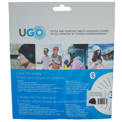 UGO Beanie - Red Beanie - with Bluetooth Headphones
