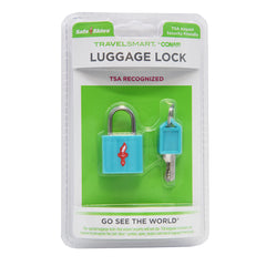 Conair Travel Smart TSA Brass Luggage Lock - Aqua