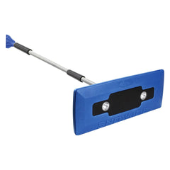 Snow Joe Compact Snow Broom 2pk + Ice Scraper w/LED Light, Blue - Mail Order Box - Item Cracked