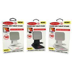 Doohickey Foldable Phone And Table Stand 2 White, 2 Black , 2 Silver As Seen On TV  Pre Priced Sticker $10