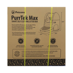 PurrTek Max Smart Self Cleaning Litter Box Grey