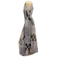 Black + White Scarf Light Weight