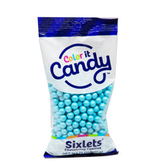 Color It Candy Sixlets Candies - Shimmer Powder Blue 14 oz Bag