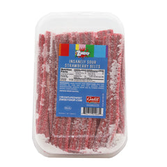 Zweet Insanely Sour Strawberry Belts ( Non-Kosher)  10 oz