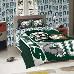 New York Jets NFL Twin/Full Sized Comforter with Shams