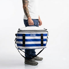 Explorers Edge Cooler Bag - Blue, White Strips