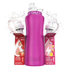 CIRKUL HOT PINK 32 OZ 2-CARTRIDGE STAINLESS STARTER KIT- REPACK - Exp. 08/26