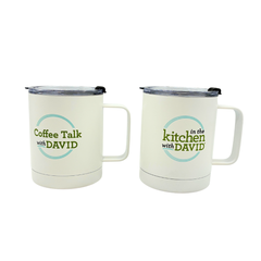 In the Kitchen with David Set of (2) 14-oz Travel Mugs