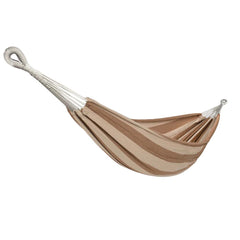 Double Hammock in a Bag w/ Rope loops & Hanging Hardware | 60-in. Wide | 265 Lb. Capacity (capuccino