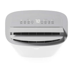 FHCP081AKR 8,150 BTU Portable Air Conditioner, AC for Rooms Sq.Ft, LED Display, 24H Timer, Auto-Restart, Sleep Mode, Dehumidifier, White, Up to 400 Sq. Ft