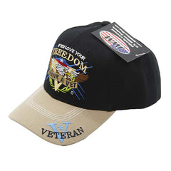 If You Love Your Freedom Thank Vet Cap