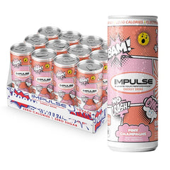 Impulse Energy Drink Pink Champagne 12pk - Exp. 06/25