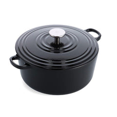 BK Bourgogne Enameled Cast Iron 4.4QT Dutch Oven - Black - Retail