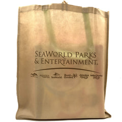 Sea World Logo Large Reusable Tote Bag - Brown