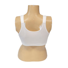 Genie Zip Padded Bra - White / Small