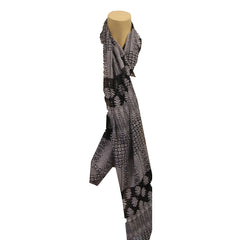 Black + White Scarf Light Weight