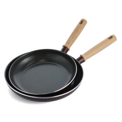 GreenPan Hudson Healthy Ceramic Nonstick 9.5 & 11 Frying Pan Set - Merlot Red (Brown box)