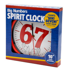 Big Numbers Spirit Clock - Announces SIX! SEVEN!  Chants At 6:00 and 7:00