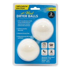 2pk Wool Dryer Balls
