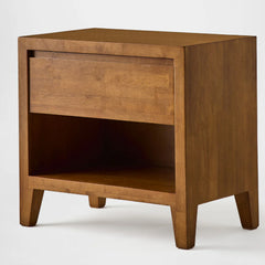 Silk & Snow - Nara Wooden Nightstand (Cortado) - 1-Drawer