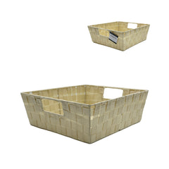 Nylon Strap Bin - Navy 15" x 13" x 5"