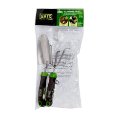 Gel Grip Hand Tool 2 Piece Garden Set - Ergo Gel Grip Trowel and Cultivator