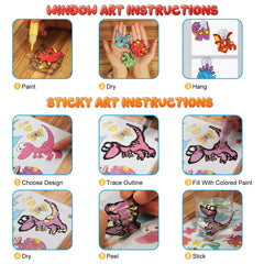 Dinosaur Window and Sticky Art Kit