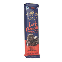 Niagara Chocolates Dark Chocolate Bar 70 % 3OZ - Exp. 01/25
