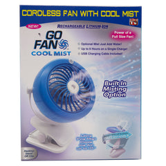 Go Fan Cool Mist Rechargeable Lithium-ion - As Seen On TV