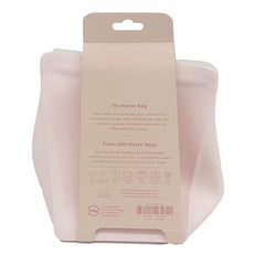 W&P Porter Silicone Reusable Storage Bag, 46oz Flat-BLUSH