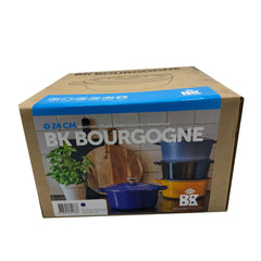 BK Bourgogne Enameled Cast Iron 4.4QT Nonstick Dutch Oven - Aqua Blue - Retail