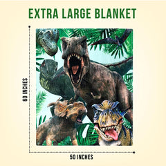 Dinosaur Throw Blanket 50 x 60