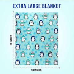 Penguin 3 Throw Blanket- 810057150227