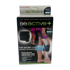 BeActive Plus Instant Relief Acupressure Calf Brace for Sciatic Nerve Pain, Black