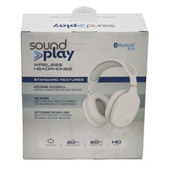 SOUNDPLAY WIRELESS OVEREAR HEADPHONES 24PC PDQ