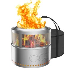SMOKELESS FIRE PIT 18IN SILVER