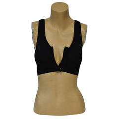 Genie Zip Padded Bra - Black / Medium