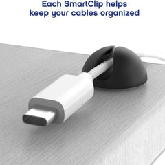 SMARTCLIPS CABLE MANAGEMENT 9PC MINI BLACK