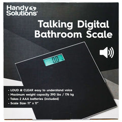 HANDY SOLUTIONS TALKING DIGITAL BATHROOM SCALE