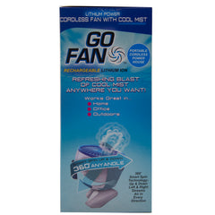 Go Fan Cool Mist Rechargeable Lithium-ion - As Seen On TV