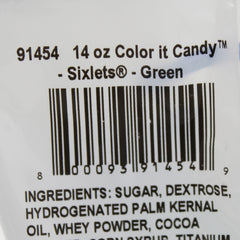 Color It Candy Sixlets Candies - Green 14 oz Bag - Exp. 08/25