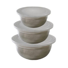 Ernesto Stainless Steel Bowls - 3pc Set with Lids