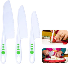 Curious Chef Children's 3 pc Nylon Knife Set
