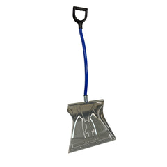 20-Inch Heavy Duty Aluminum Ergonomic Snow Shovel, Blue, (Retail Ready)