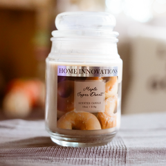 Home Innovations 18oz Jar Candle - Maple Sugar Donut