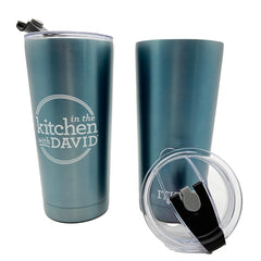 ITKWD Set of (2) 20-oz Insulated Tumblers with (2) Straws