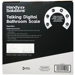 HANDY SOLUTIONS TALKING DIGITAL BATHROOM SCALE