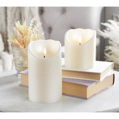 Flameless Candles 2 pc Set Ivory Grade B