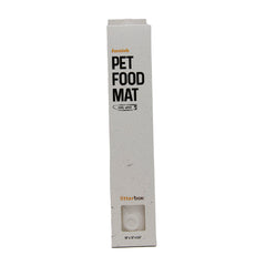 Pet Food Mat- pearl white